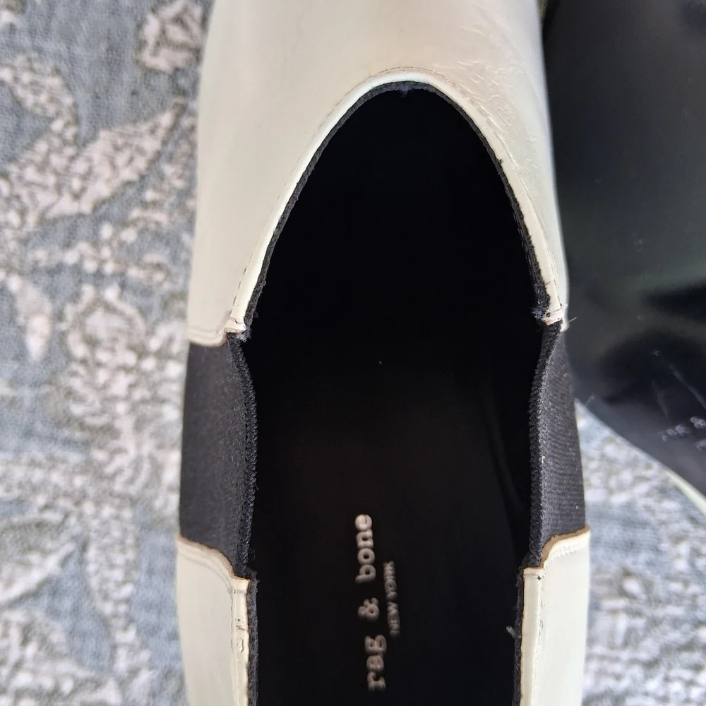 🛍 Rag & Bone Beha Chelsea Stiletto Pull-On Heeled Boots Italian Calf Leather - Picture 13 of 15